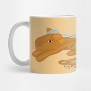 Oliver the orange Dino - The Scaly Friend's Collection Artwort By TheBlinkinBean Mug